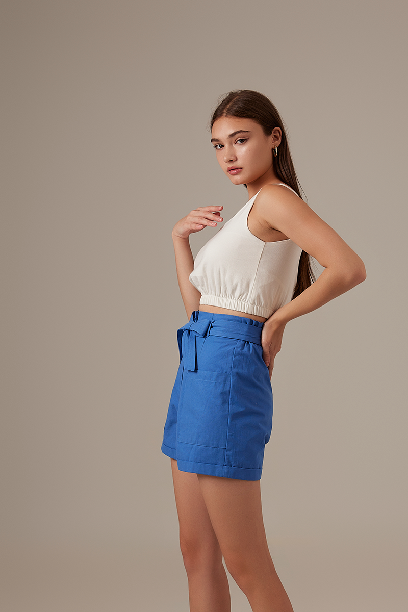 Karin Highwaist Shorts in Cobalt