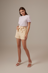 Karin Highwaist Shorts in Eggshell