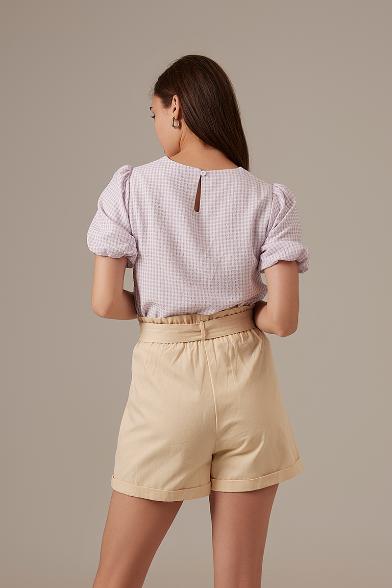 Karin Highwaist Shorts in Eggshell