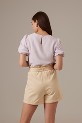 Karin Highwaist Shorts in Eggshell