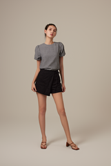 Lorene Ribbon Skorts in Black