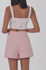 Lorene Ribbon Skorts in Blush