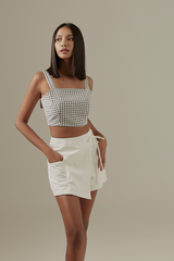 Lorene Ribbon Skorts in White