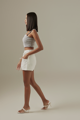 Lorene Ribbon Skorts in White