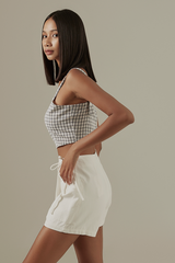 Lorene Ribbon Skorts in White