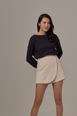 Penny Wrap Skorts in Sand