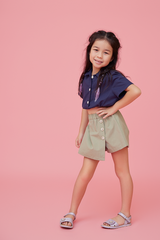 KIDS Wrap Skorts in Sage