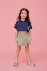 KIDS Wrap Skorts in Sage