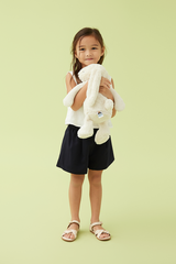 KIDS Jenna Elasticated Shorts in Navy Blue