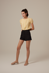 Denica Tweed Shorts in Black