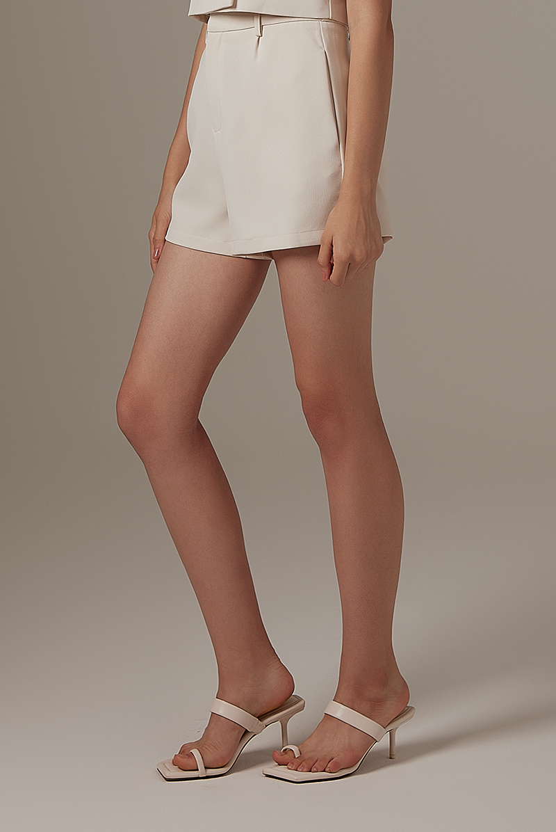Genna A-Line Shorts in Almond
