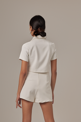 Anise Wrap Skorts in White