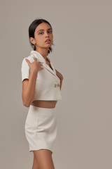 Anise Wrap Skorts in White