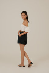 Kensly Cuffed-Hem Shorts in Pine