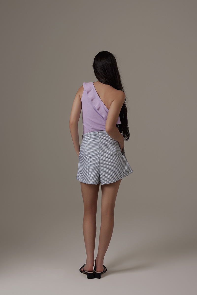 Indiana Tweed Shorts in Teal