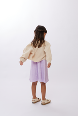 KIDS Dona Classic Cardigan in Cream