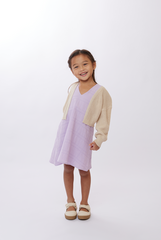 KIDS Dona Classic Cardigan in Cream