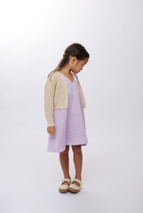 KIDS Dona Classic Cardigan in Cream