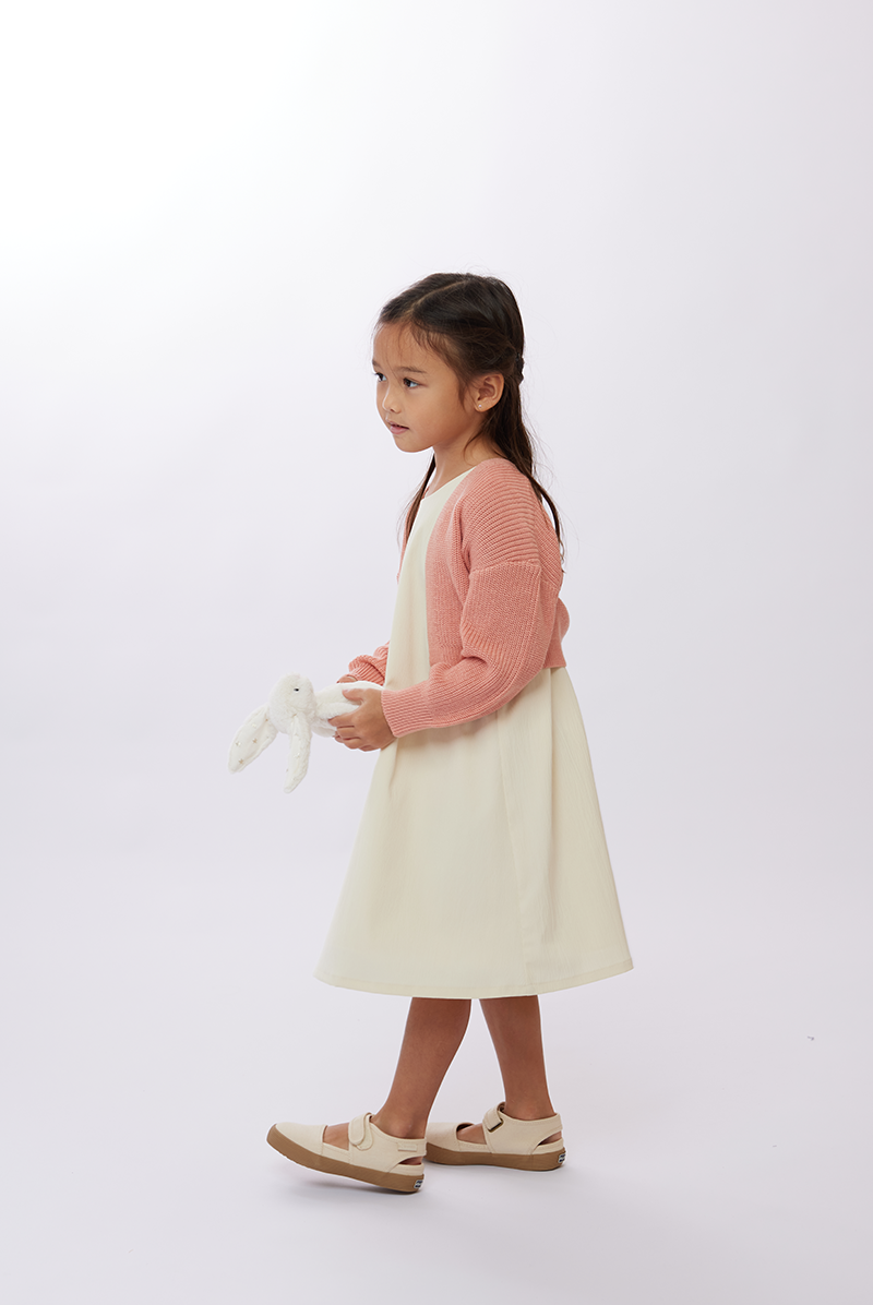 KIDS Dona Classic Cardigan in Pink