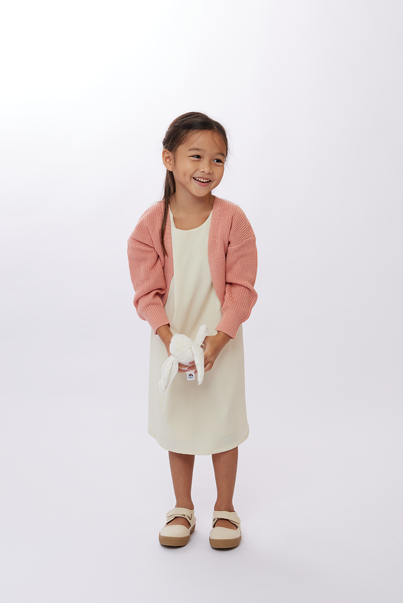 KIDS Dona Classic Cardigan in Pink