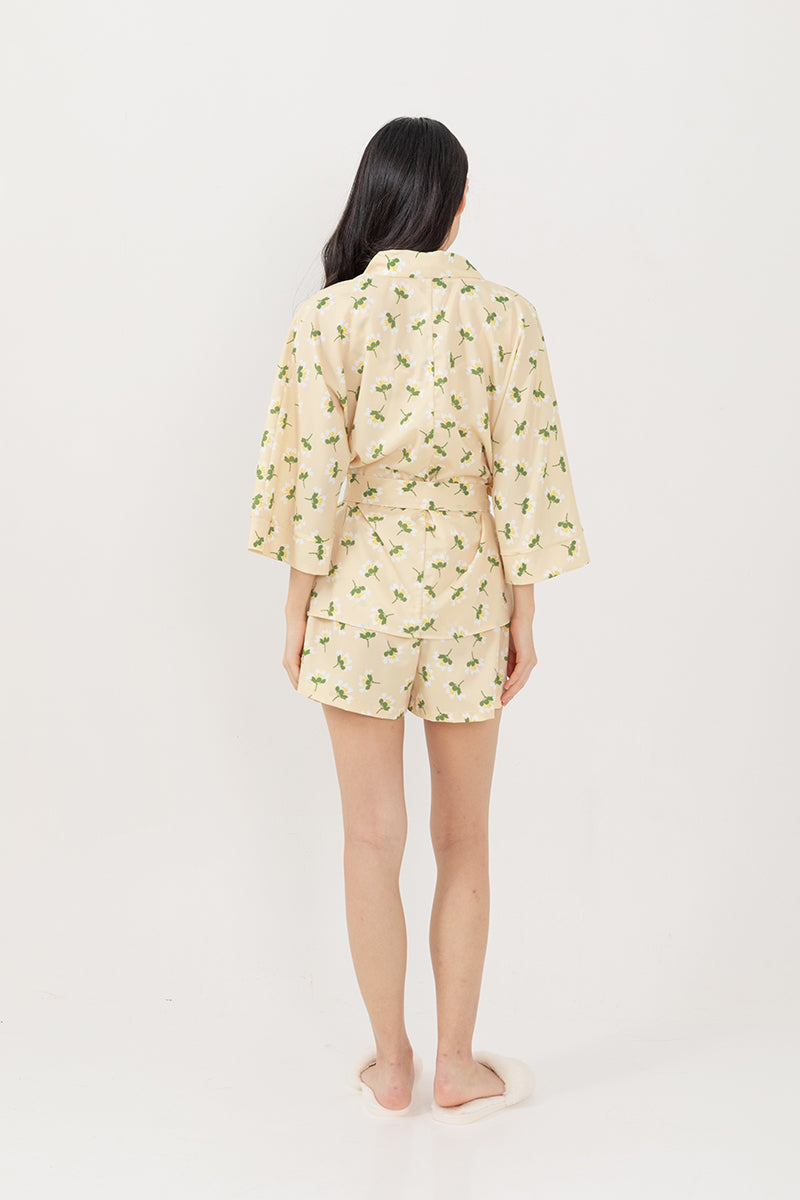 Emily Printed Kimono in Daffodil
