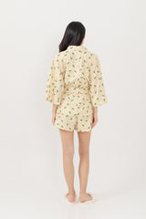 Emily Printed Kimono in Daffodil