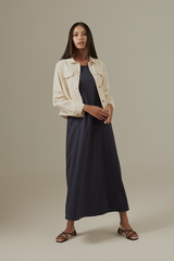 Axael Denim Jacket in Ivory