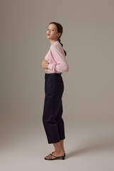 Aziel Cable Knit Cardigan in Pink