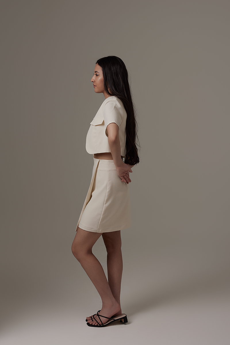 Corral Cropped Jacket in Beige