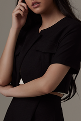 Corral Cropped Jacket in Black