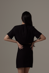 Corral Cropped Jacket in Black
