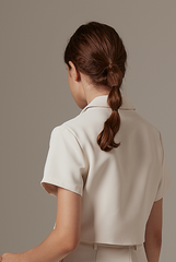 Genna Jacket Top in Almond